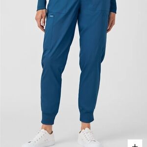 Women's Caribbean Blue Jogger Scrub Pants